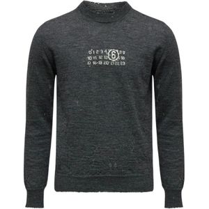 MM6 Maison Margiela, Heren, Truien, Grijs, Maat: XL