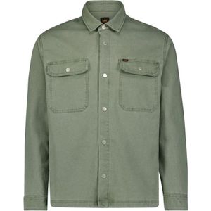 Lee, Heren, Overhemden, Groen, Maat: L