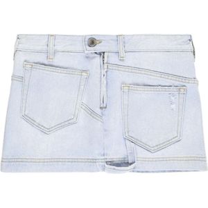 The Attico, Dames, Rokken, Blauw, Maat: W27 Katoen,