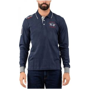 La Martina, Heren, Tops, Blauw, Maat: 3XL Katoen,