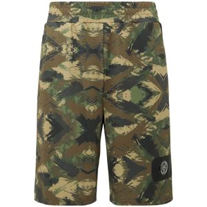 Plein Sport - Jogging Shorts - Groen - Camouflage - Korte Broeken