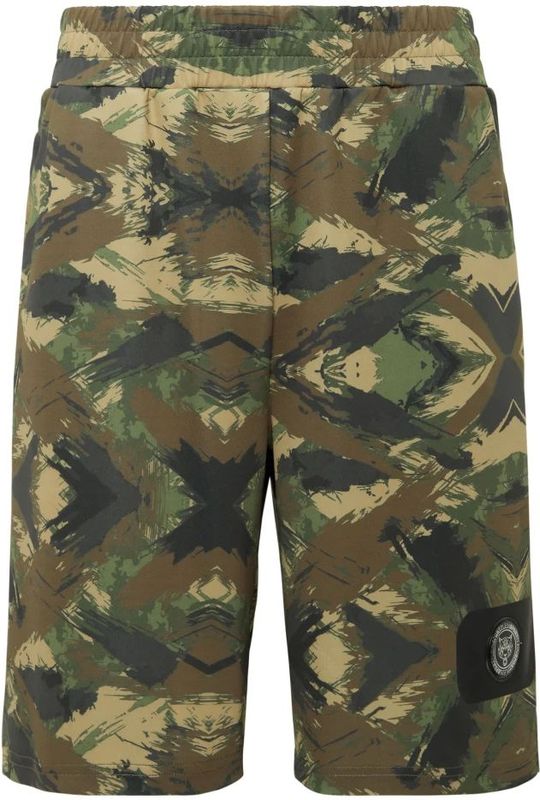 Plein Sport - Jogging Shorts - Groen - Camouflage - Korte Broeken