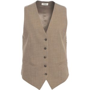 Ottod'Ame, Dames, Jassen, Beige, Maat: S Katoen,