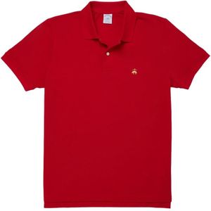 Brooks Brothers, Heren, Tops, Rood, Maat: L Piqué,