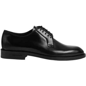 Dsquared2 Leren Derby Veterschoenen , Black , Heren , Maat: 40 1/2 EU