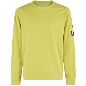 C.p. Company - Ronde-hals Trui - Limoenkleur - 100% Katoen