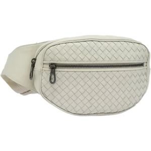 Bottega Veneta Vintage, Dames, Pre-owned, Wit, Maat: ONE Size Leer,