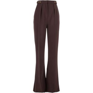 Elisabetta Franchi, Dames, Broeken, Rood, Maat: XL