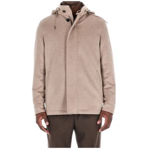 Zegna, Heren, Jassen, Beige, Maat: XL Kasjmier,