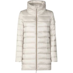 Save The Duck, Dames, Jassen, Beige, Maat: M Leer,
