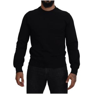 Dolce & Gabbana - Crew Neck Trui - Zwart - Katoen