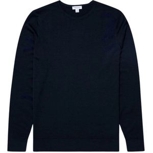 Sunspel, Heren, Truien, Blauw, Maat: XL Wol,