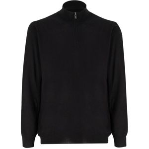 Fedeli, Heren, Truien, Zwart, Maat: 2XL Leer,