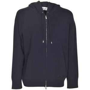 Lanvin, Heren, Sweatshirts & Hoodies, Zwart, Maat: L Katoen,