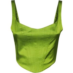 Ermanno Scervino, Dames, Tops, Groen, Maat: 3XS Viscose,