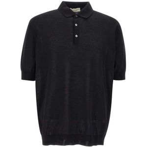 Filippo De Laurentiis, Heren, Tops, Zwart, Maat: 2XL Katoen,