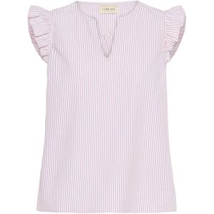 Cream, Dames, Blouses & Shirts, Paars, Maat: 3XL