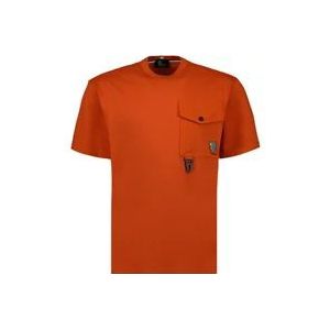 Moncler Zak T-shirt , Orange , Heren , Maat: L
