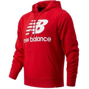 New Balance, Heren, Sweatshirts & Hoodies, Rood, Maat: M