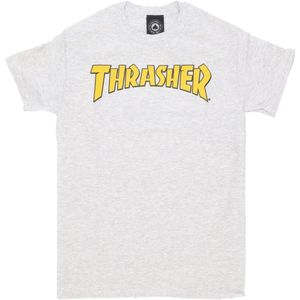 Thrasher, Heren, Tops, Grijs, Maat: L Katoen,