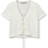 Sofie Schnoor - Floriana - Blouse - Crème - Gehaakt Kantmotief