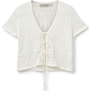 Sofie Schnoor - Floriana - Blouse - Crème - Gehaakt Kantmotief