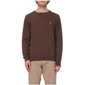 Brooksfield, Heren, Truien, Bruin, Maat: M Wol,