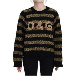Dolce & Gabbana - Truien - Veelkleurig - Ronde Hals - Breigoed