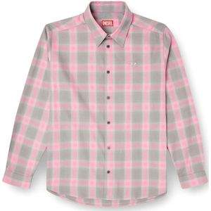 Diesel, Heren, Overhemden, Roze, Maat: M Katoen,