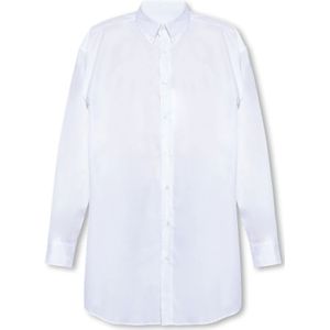 Maison Margiela, Heren, Overhemden, Wit, Maat: S Katoen,