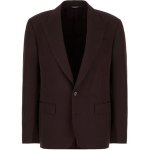 Dolce & Gabbana, Heren, Jassen, Bruin, Maat: M