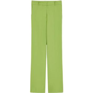 Iblues, Dames, Broeken, Groen, Maat: 2XS Viscose,