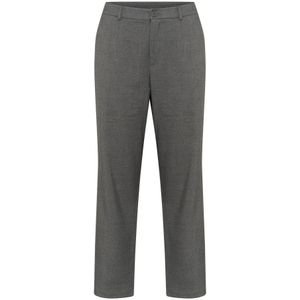 Kaffe Curve - Kcmerla Straight Pants - Broek - Donkergrijze Melange - Dames
