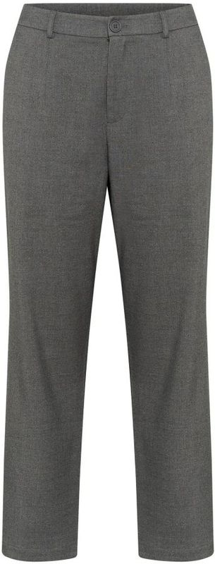 Kaffe Curve - Kcmerla Straight Pants - Broek - Donkergrijze Melange - Dames
