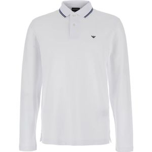Emporio Armani, Heren, Tops, Wit, Maat: L Katoen,