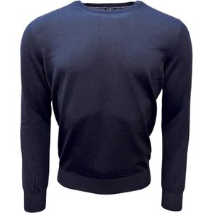 Gran Sasso, Heren, Truien, Blauw, Maat: M Wol,