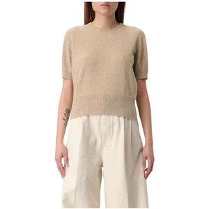 Maison Margiela, Dames, Truien, Beige, Maat: XS Kasjmier,