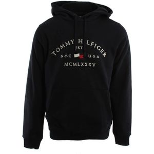 Tommy Hilfiger, Heren, Sweatshirts & Hoodies, Blauw, Maat: S Katoen,