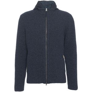 Luis Trenker, Heren, Truien, Blauw, Maat: XL Wol,