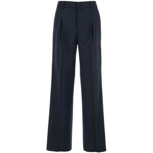 PT Torino, Dames, Broeken, Blauw, Maat: S Wol,