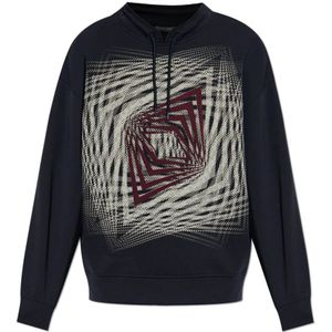 Emporio Armani, Heren, Sweatshirts & Hoodies, Blauw, Maat: L