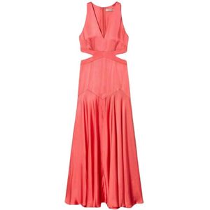 Twinset, Dames, Jurken, Rood, Maat: L Viscose,