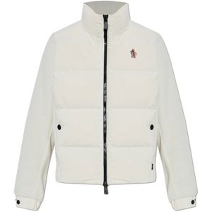 Moncler, Dames, Jassen, Beige, Maat: M Leer,