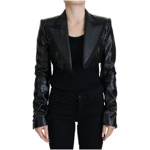 Dolce & Gabbana - Cropped Jacket - Zwart - 100% Authentiek - Lange Mouwen