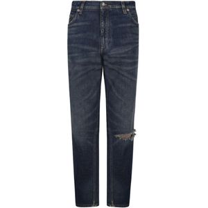 Dolce & Gabbana, Heren, Jeans, Blauw, Maat: S Denim,