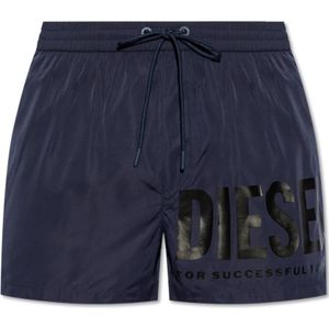 Diesel, Heren, Badkleding, Blauw, Maat: XS Poliester,