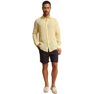 Peninsula - Linnen Overhemd - Oranje - Katoen