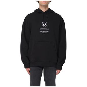 Hugo, Heren, Sweatshirts & Hoodies, Zwart, Maat: XL