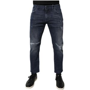 Dolce & Gabbana, Heren, Jeans, Blauw, Maat: L Denim,