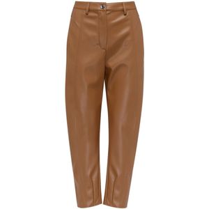 Max Mara, Dames, Broeken, Bruin, Maat: S